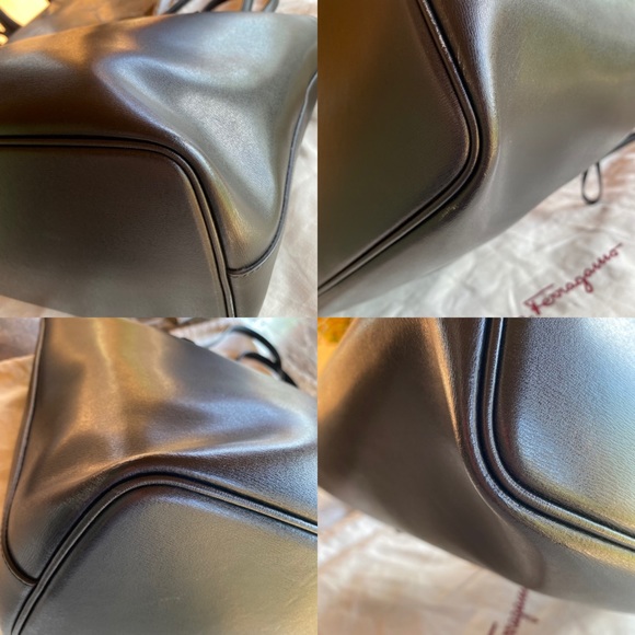 SOLD Salvatore Ferragamo Gancini Leather Tote - Picture 12 of 14